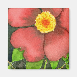"Wilde Rose" Blumenmagnet Magnet