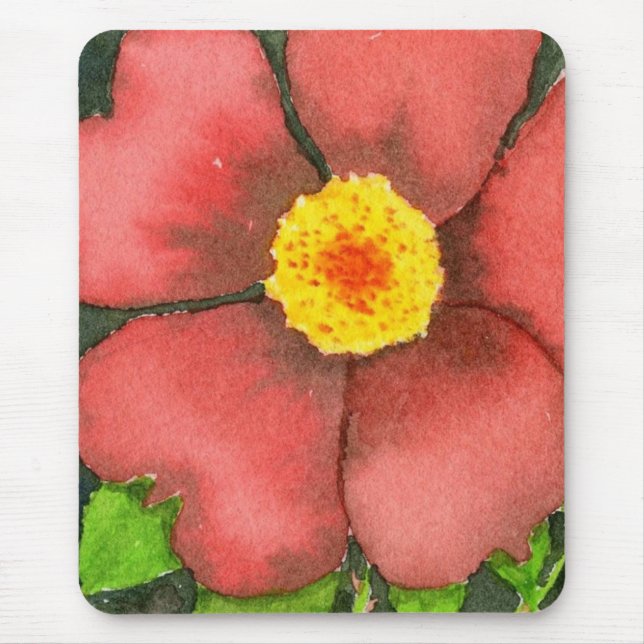 "Wilde Rose" Blumenmousepad Mousepad (Vorne)