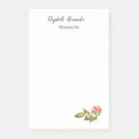 Wilde Rose botanische Wasserfarbe in Rosa und Grün