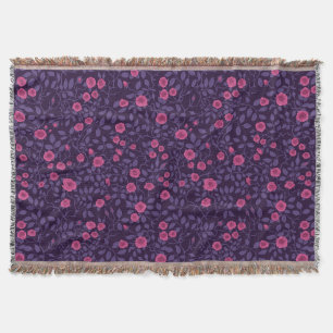 Wilde Rose in Rosa und lila Decke