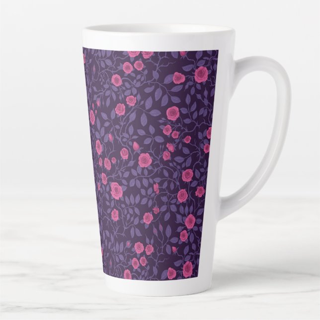 Wilde Rose in Rosa und lila Milchtasse (Rechts)
