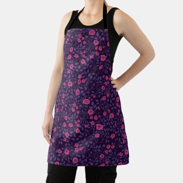 Wilde Rose in Rosa und lila Schürze (InSitu)