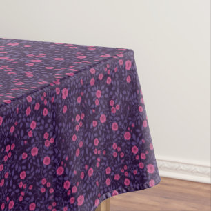 Wilde Rose in Rosa und lila Tischdecke