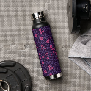 Wilde Rose in Rosa und lila Trinkflasche