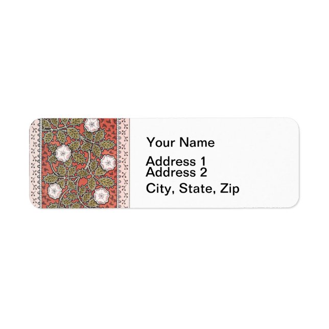 Wilde Rose Kunst Illustration Blume Vintag (Vorne)