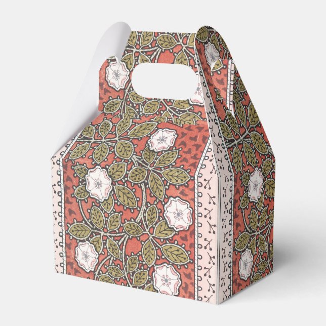 Wilde Rose Kunst Illustration Blume Vintag Geschenkschachtel (Vorderseite)