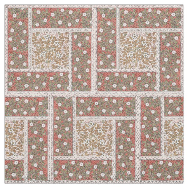 Wilde Rose Kunst Illustration Blume Vintag Stoff (Muster)