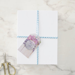 Wilde Rose & Lavender Summer Blume Vielen Dank Geschenkanhänger