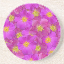 Wilde Rose Nahtloses Muster Getränkeuntersetzer