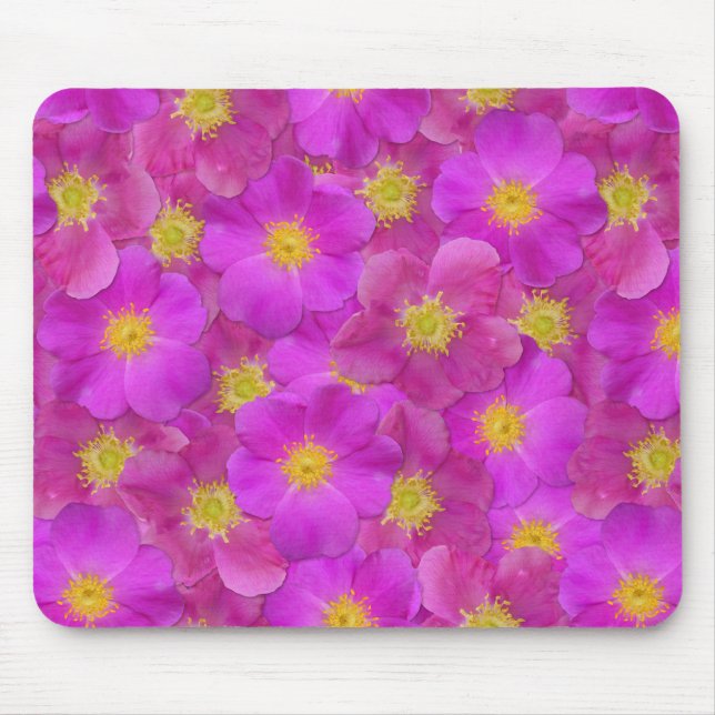 Wilde Rose Nahtloses Muster Mousepad (Vorne)