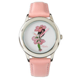 Wilde Rose Niedliche Blume Kind Blumenstrauß Girl Armbanduhr