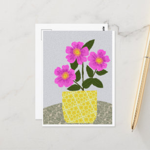 Wilde Rose Postkarte