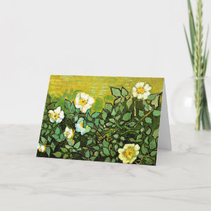 Wilde Rose, schönes Gemälde von Vincent van Gogh Karte