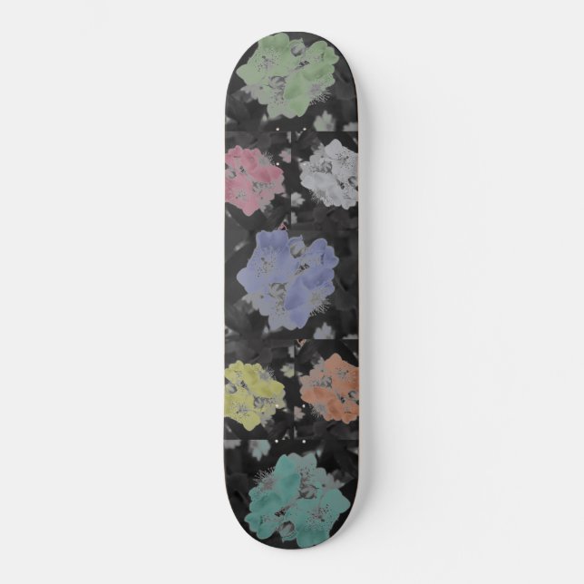 Wilde Rose Skateboard (Vorderseite)