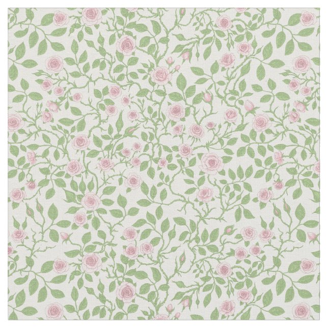 Wilde Rose Stoff (Nahaufnahme)