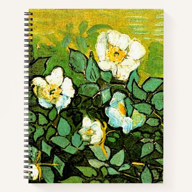 Wilde Rose von Van Gogh Notizbuch (Vorderseite)