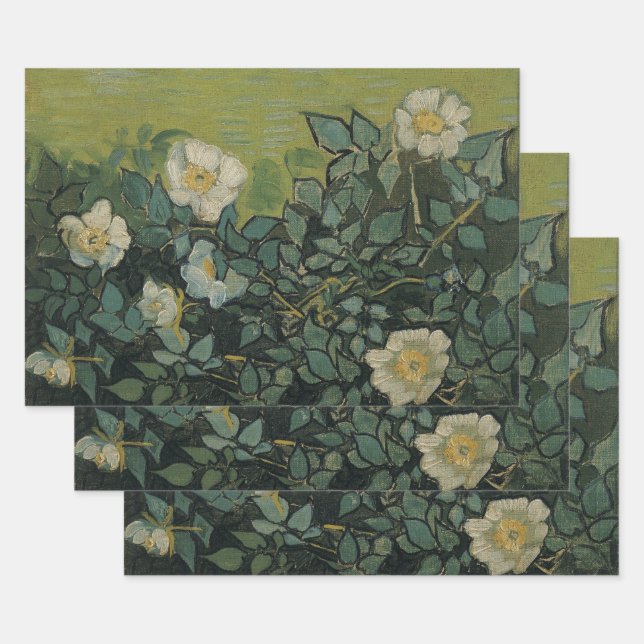 Wilde Rose von Vincent van Gogh Geschenkpapier Set (Set)
