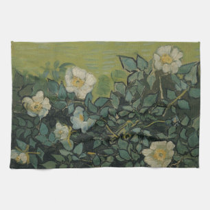 Wilde Rose von Vincent van Gogh Geschirrtuch