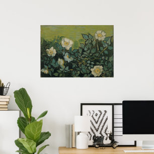 Wilde Rose von Vincent van Gogh Poster