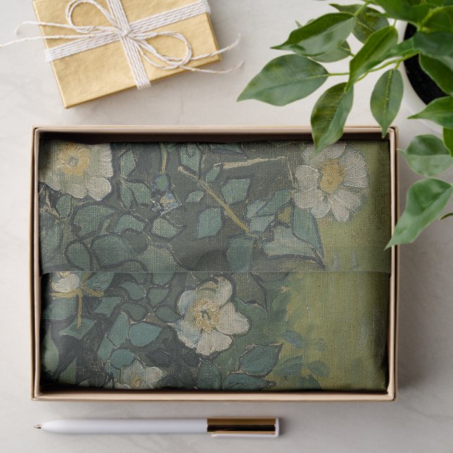 Wilde Rose von Vincent van Gogh Seidenpapier (Geschenk)