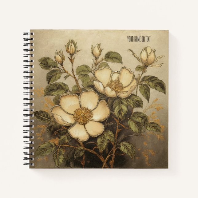 Wilde Rose & Waldwunder  Notizbuch (Vorderseite)