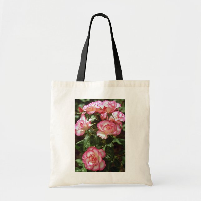 Wilde Rosen-Blumen Tragetasche (Vorne)