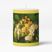 Wilde Rosen-Heckenkirchen-Säulenkerze