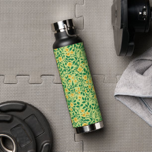 Wilde Rosen in Gelb und Grün Trinkflasche