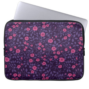 Wilde Rosen in Rosa und Violett Laptopschutzhülle