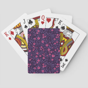 Wilde Rosen in Rosa und Violett Spielkarten