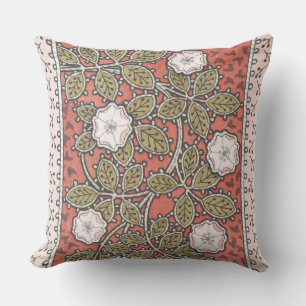 Wilde Rosen-Kunstillustration Blume Vintage Kissen