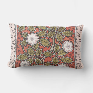 Wilde Rosen-Kunstillustration Blume Vintage Lendenkissen