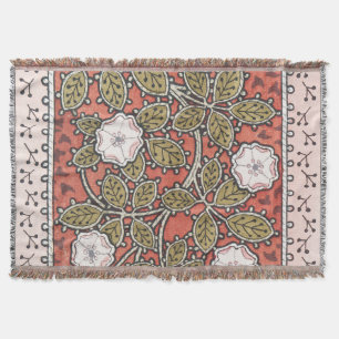 Wilde Rosen-Kunstillustration Blumen Vintage Decke