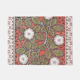 Wilde Rosen-Kunstillustration Blumen Vintage Fußmatte