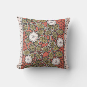 Wilde Rosen-Kunstillustration Blumen Vintage Kissen