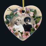 WILDE ROSEN MIT KERAMIK ORNAMENT<br><div class="desc">Eleganter, nobler, klassischer Blumenherzentwurf. Schöne rosa HundeRosen mit ein hellen pinkfarbenen amethyst Grafiken des Edelsteinsteins .3D und digitale Ausarbeitung in der Vintagen Art durch Bulgan Lumini (c) einfach, mit Ihren Initialen besonders anzufertigen und Text als Hochzeitszeremoniemitteilung zu besitzen, Platzkarten, Save the Date .favors, danke kardiert Duschen .bridal Duschen .baby. Bonbon...</div>