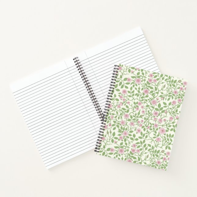 Wilde Rosen Notizbuch (Innenseite)