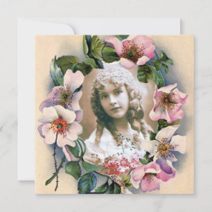 WILDE ROSEN SÜSSE 16 FOTO-VORLAGE EINLADUNG