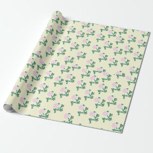 Wilde Rosenblüte Geschenkpapier