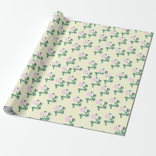 Wilde Rosenblüte  Geschenkpapier (Ungerollt)