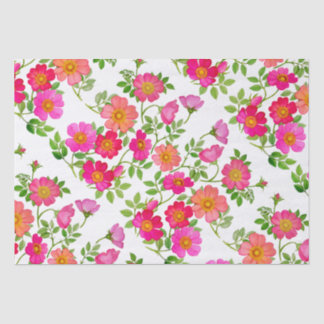 Wilde Rosenknospe Rosa Florales Seidenpapier