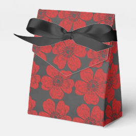 Wilde Rote Rosen Chalkboard Geschenkschachtel