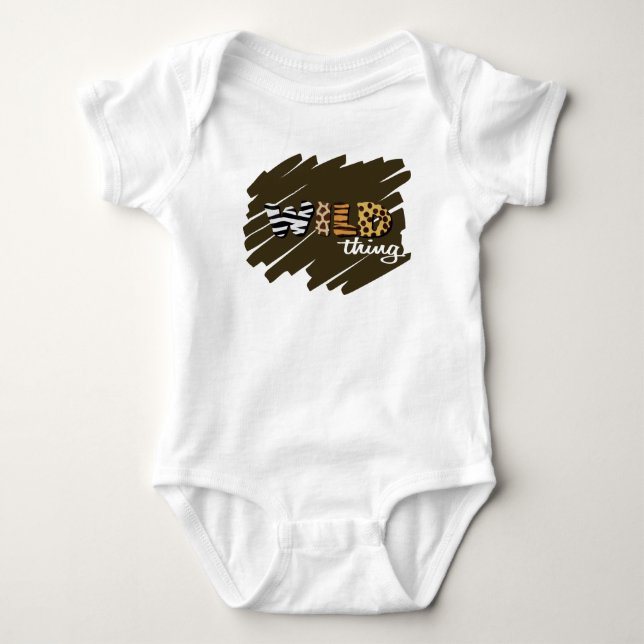 Wilde Sache Baby Strampler (Vorderseite)