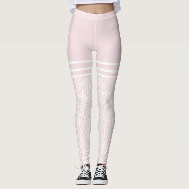 Wilde Sache blass pink Leggings (Vorderseite)