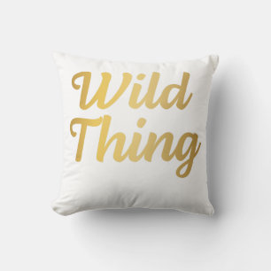 Wilde Sache Trendy Minimale Typografie Kissen