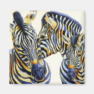 Wilde Sachen - Zebra-Magnet Magnet
