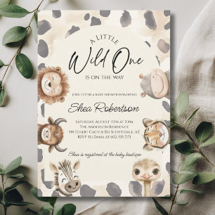 Wilde Safari-Baby-Party-Einladung Einladung