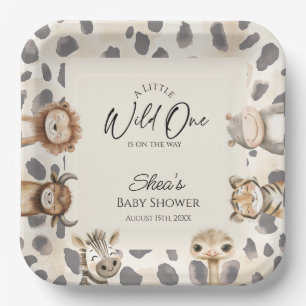 Wilde Safari-Baby-Party  Pappteller