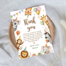 Wilde Safari-Tiere Baby Shower Geschlechtsneutral
