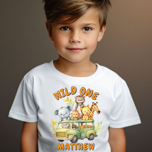 Wilde Safari-Tiere Jungen Geburtstag  T-Shirt